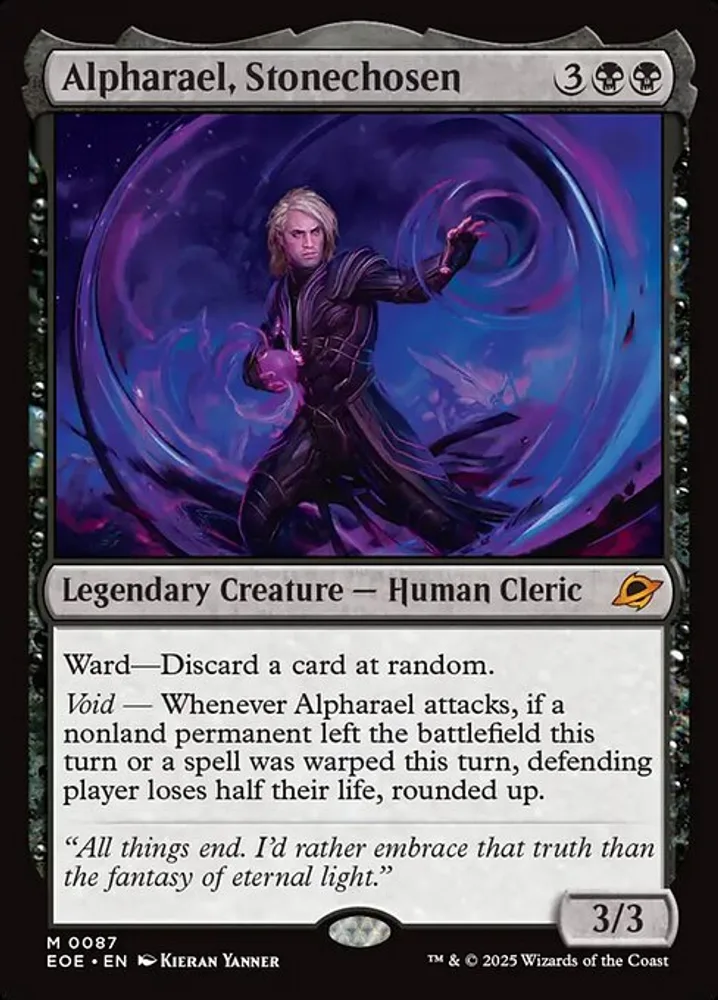 Alpharael, Stonechosen