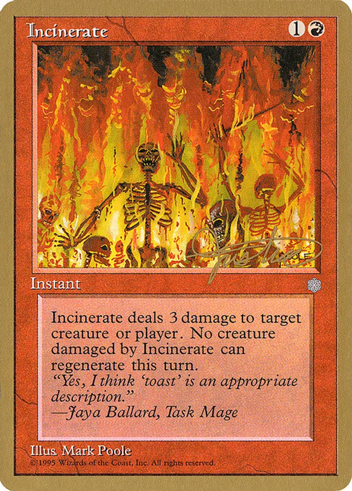 Incinerate