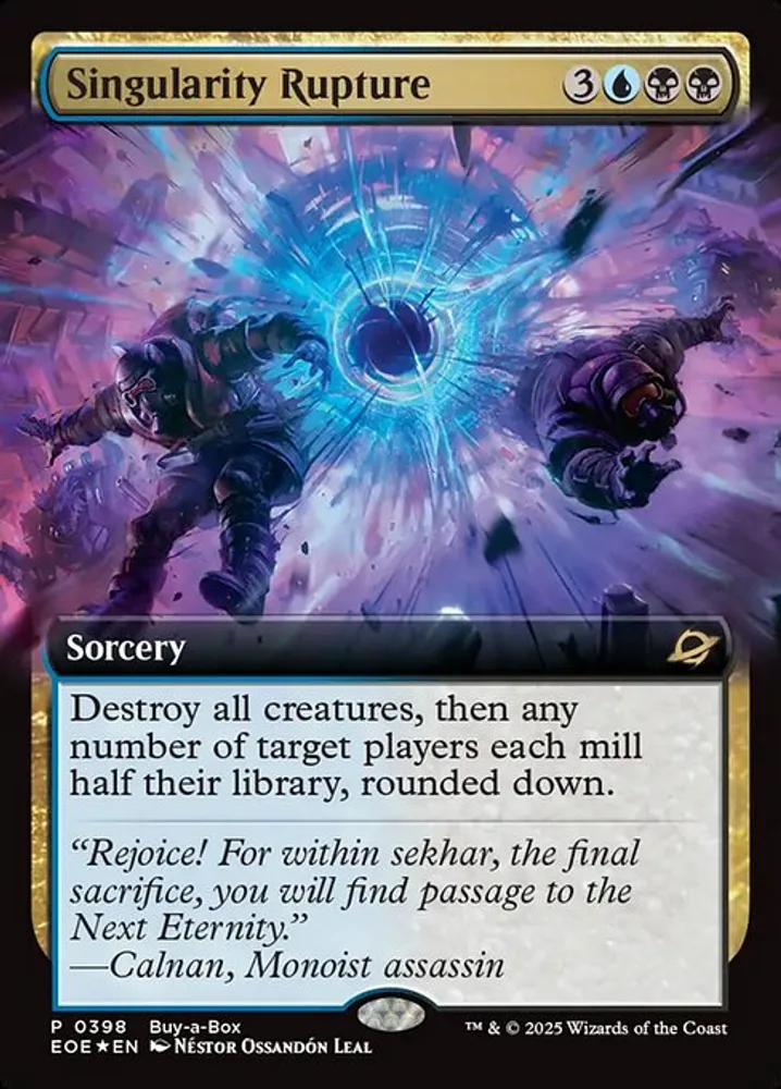 Singularity Rupture