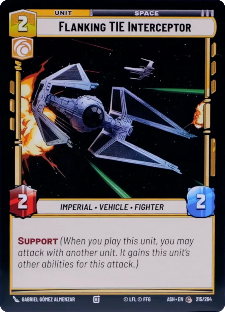 Flanking TIE Interceptor