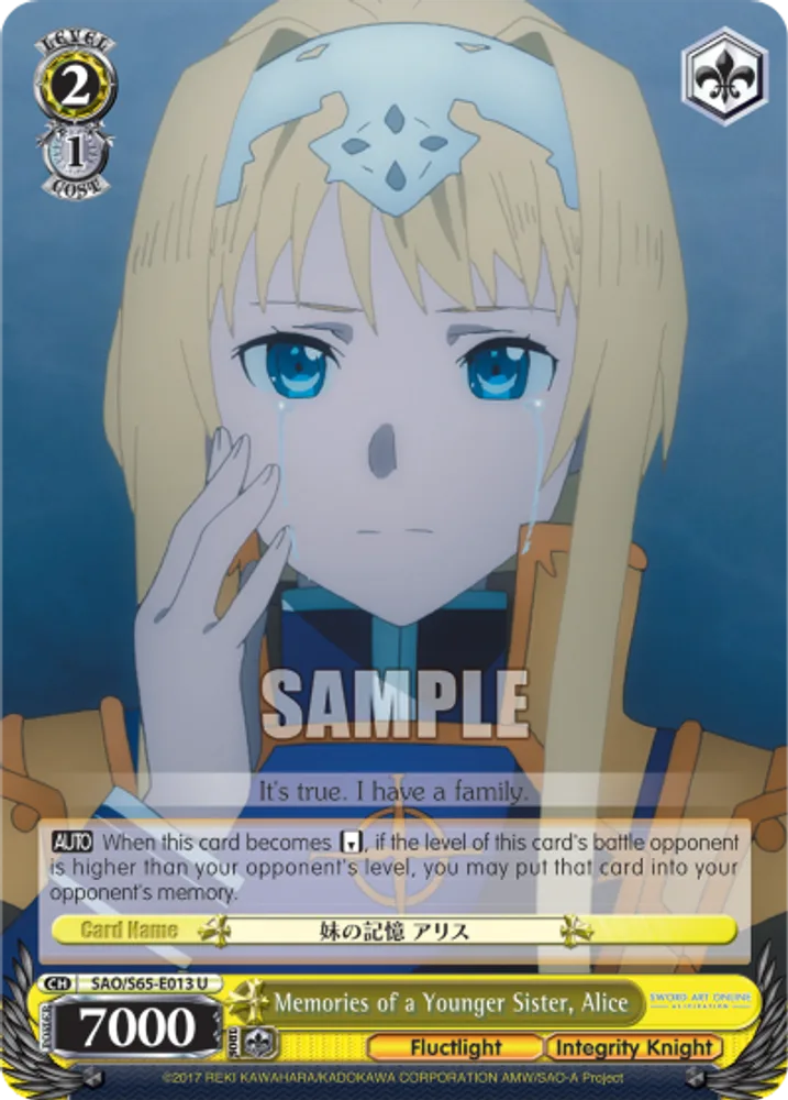 Memories of a Younger Sister, Alice