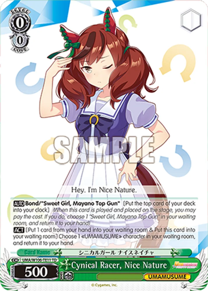 Cynical Racer, Nice Nature