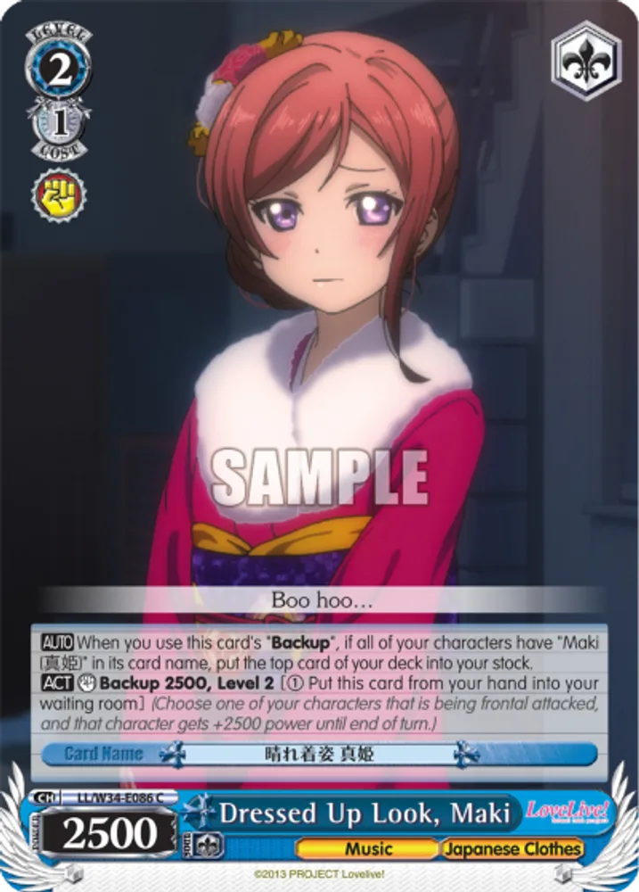 Dressed Up, Maki