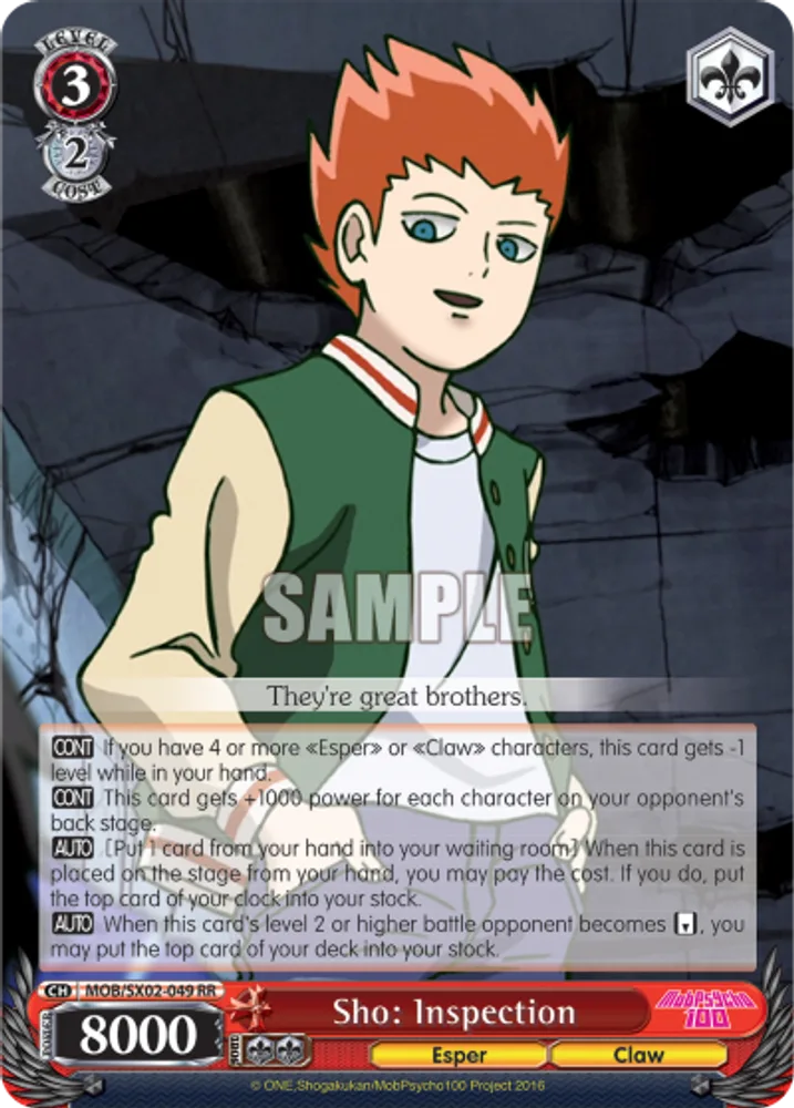 Sho: Inspection