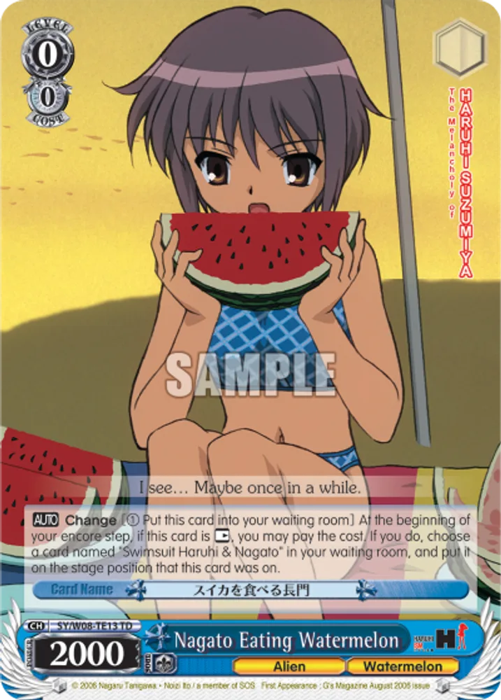 Nagato Eating Watermelon