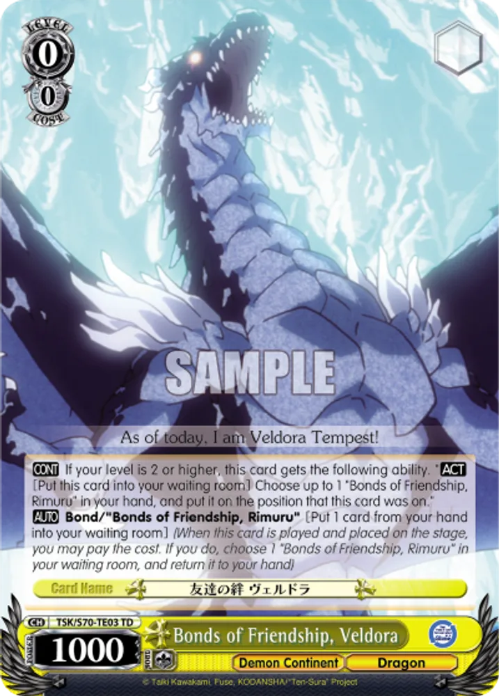 Bonds of Friendship, Veldora