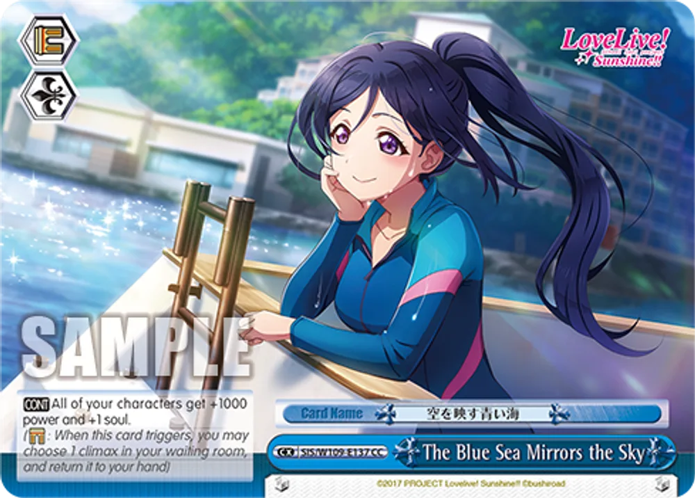The Blue Sea Mirrors the Sky