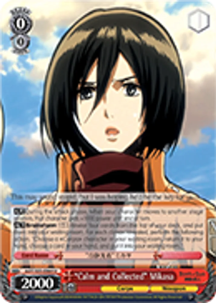 "Calm and Collected" Mikasa