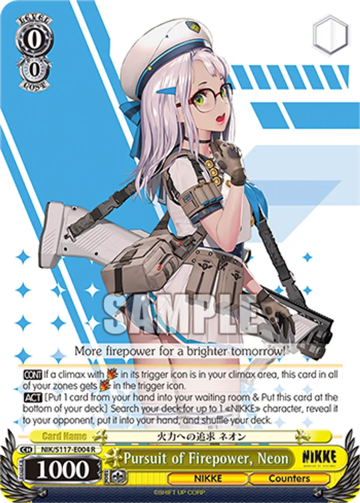 Pursuit of Firepower, Neon