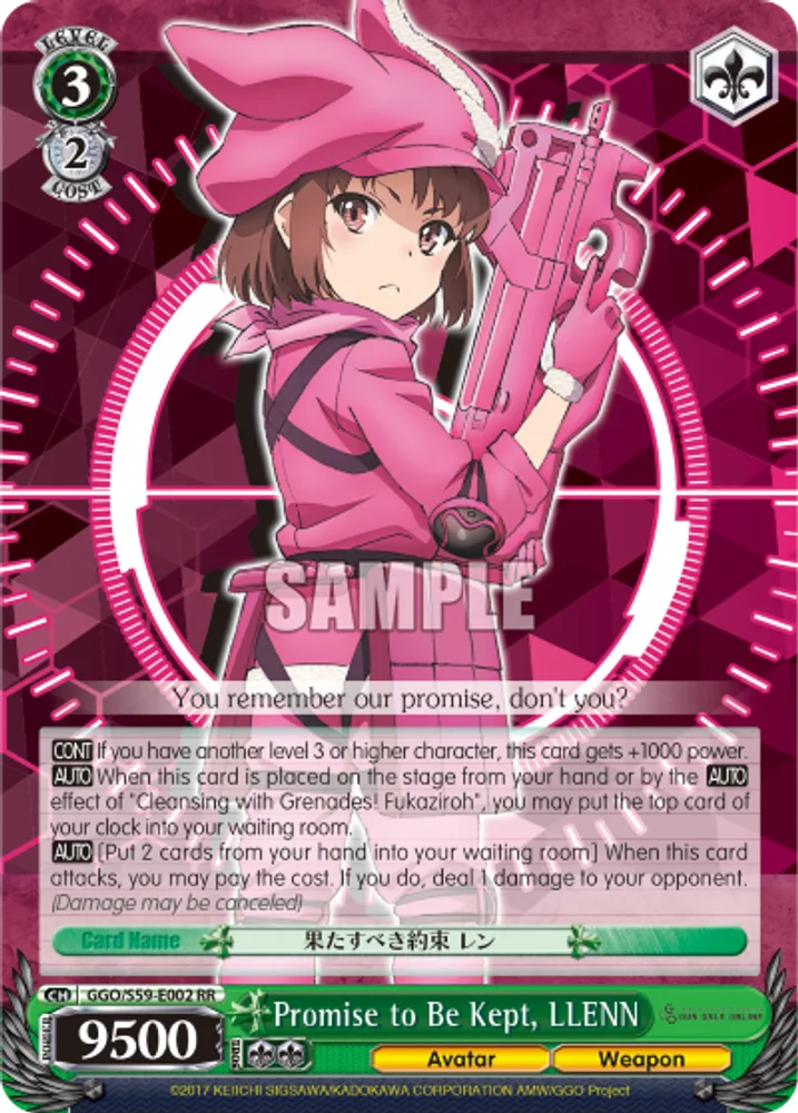 Promise to Be Kept, LLENN
