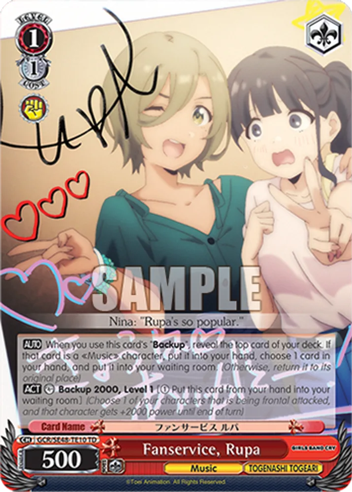 Fanservice, Rupa