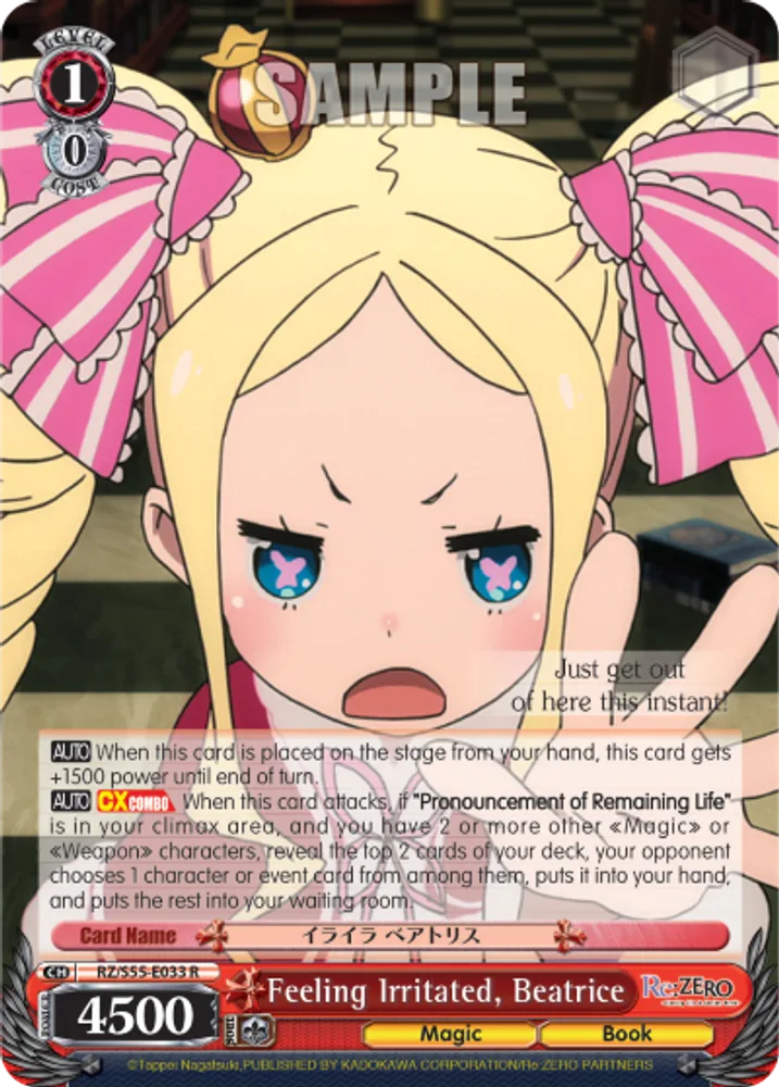 Feeling Irritated, Beatrice