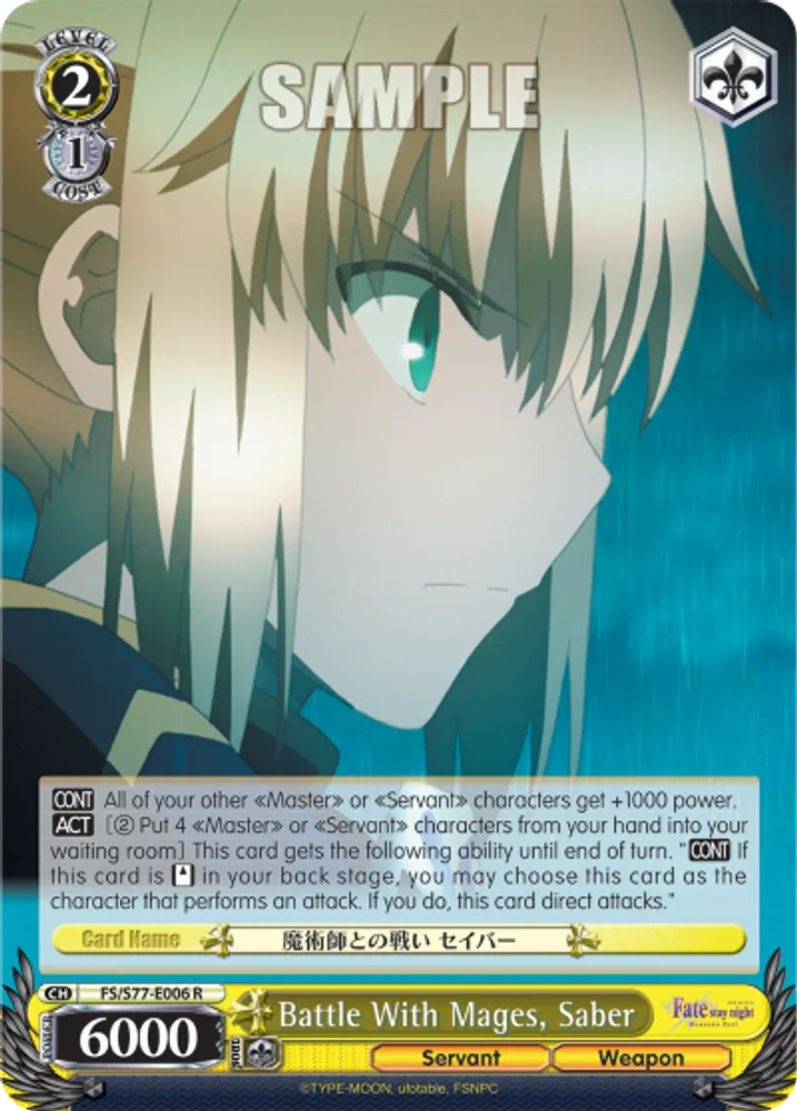 Battle With Mages, Saber
