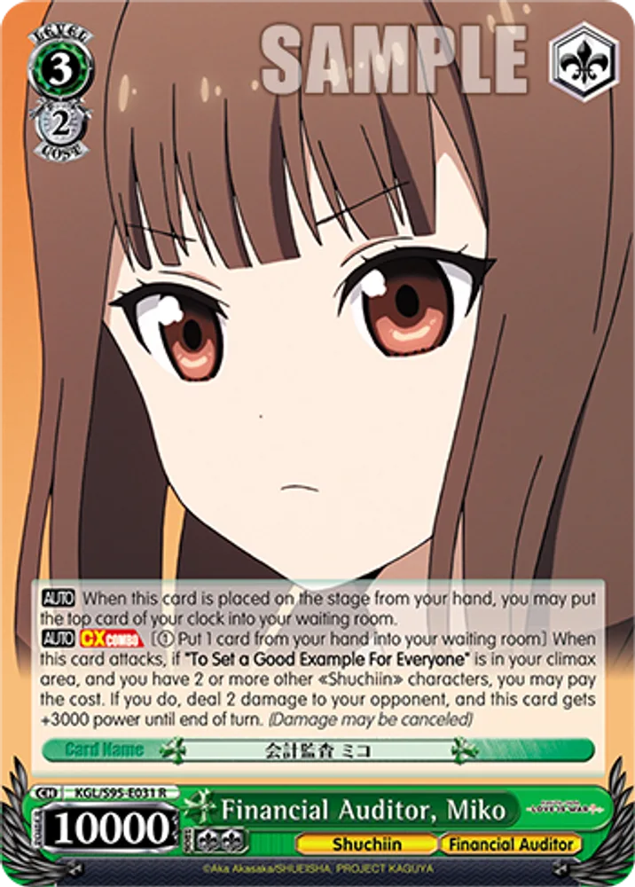 Financial Auditor, Miko