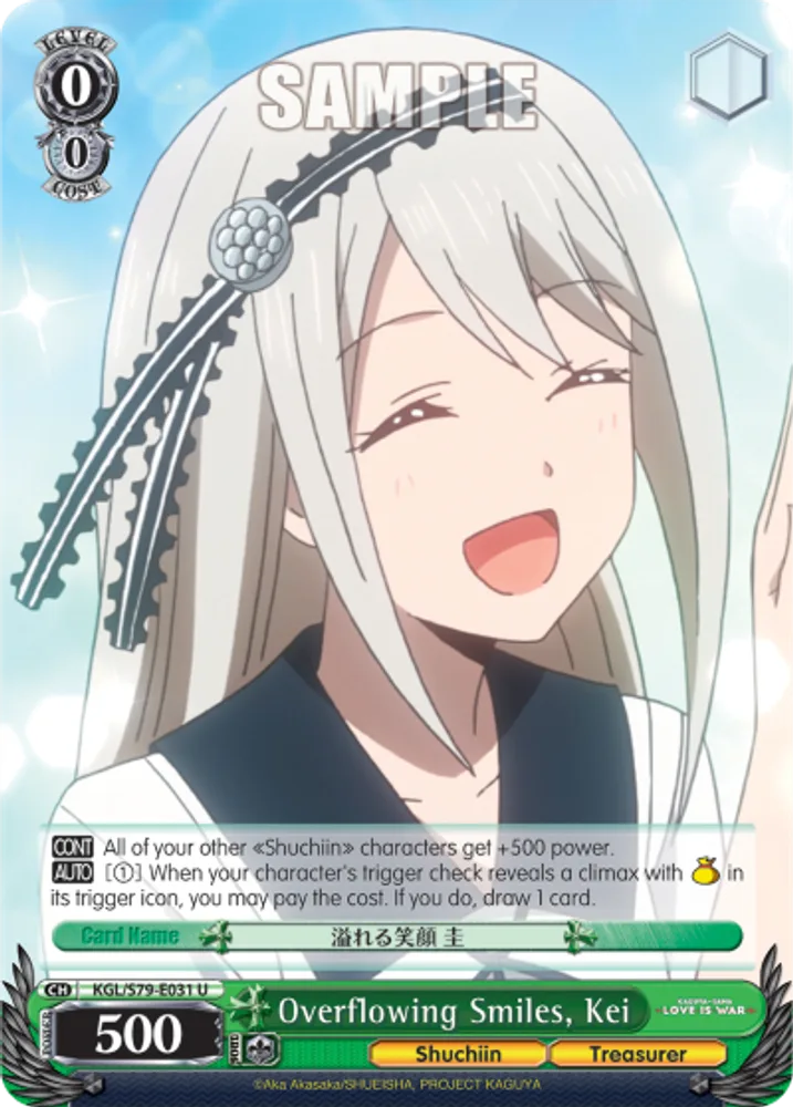 Overflowing Smiles, Kei
