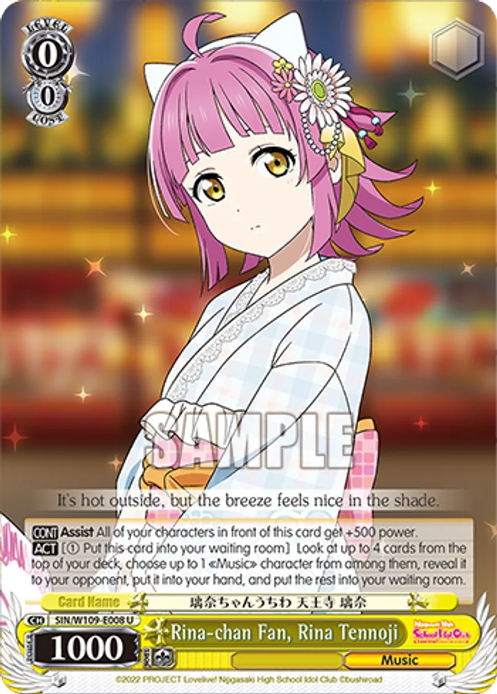 Rina-chan Fan, Rina Tennoji