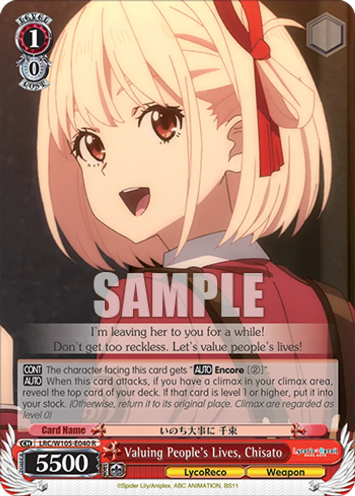 Valuing People’s Lives, Chisato