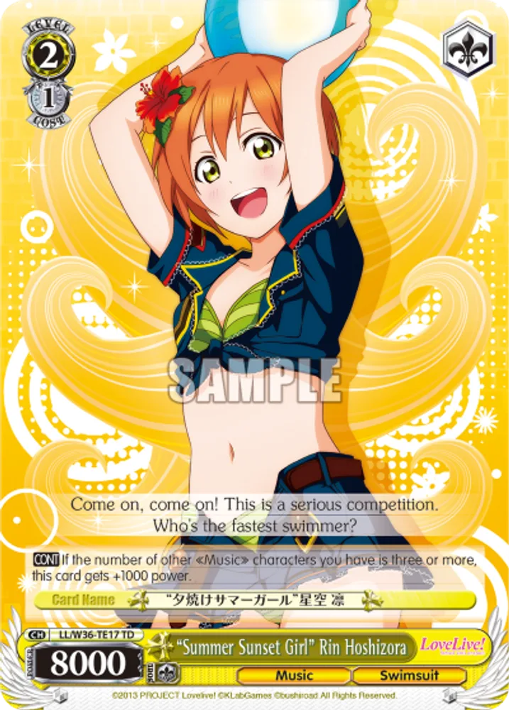 “Summer Sunset Girl” Rin Hoshizora