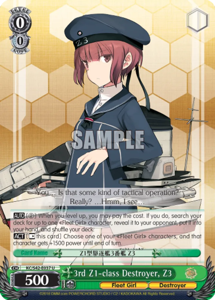 3rd Z1-class Destroyer, Z3