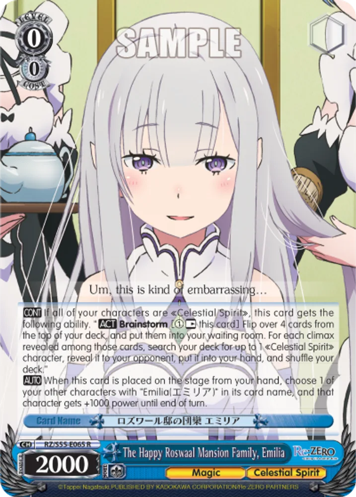 The Happy Roswaal Mansion Family, Emilia