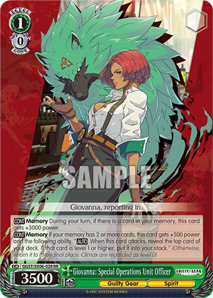 Giovanna: Special Operations Unit Officer