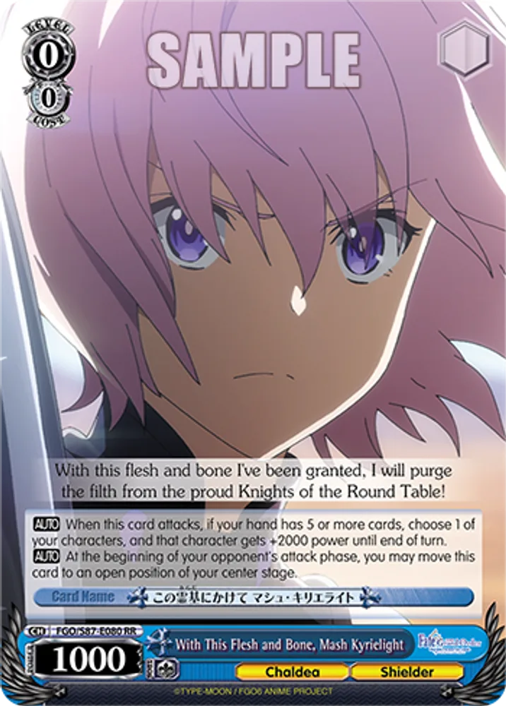 With This Flesh and Bone, Mash Kyrielight
