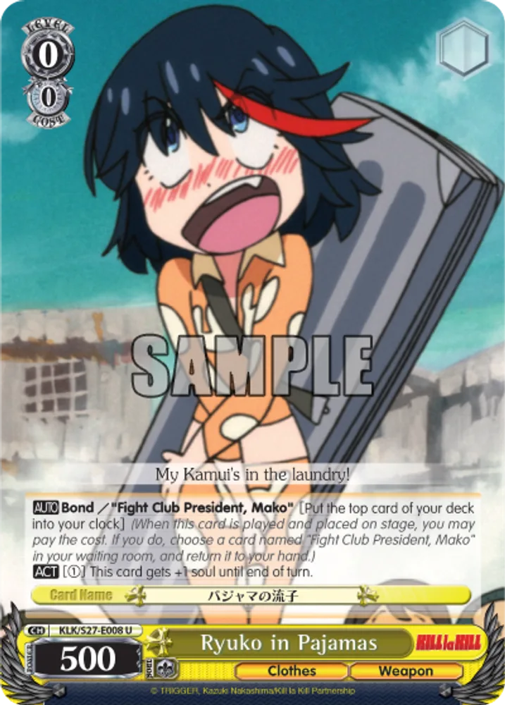Ryuko in Pajamas