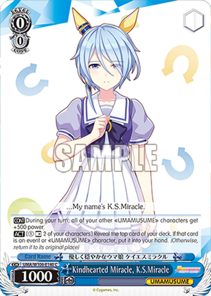 Kindhearted Miracle, K.S.Miracle