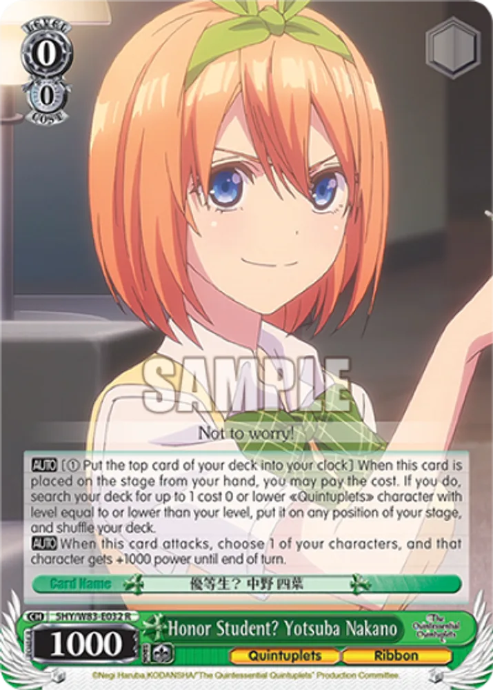 Honor Student? Yotsuba Nakano