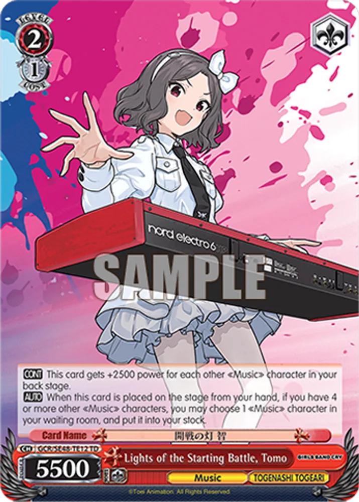 Lights of the Starting Battle, Tomo