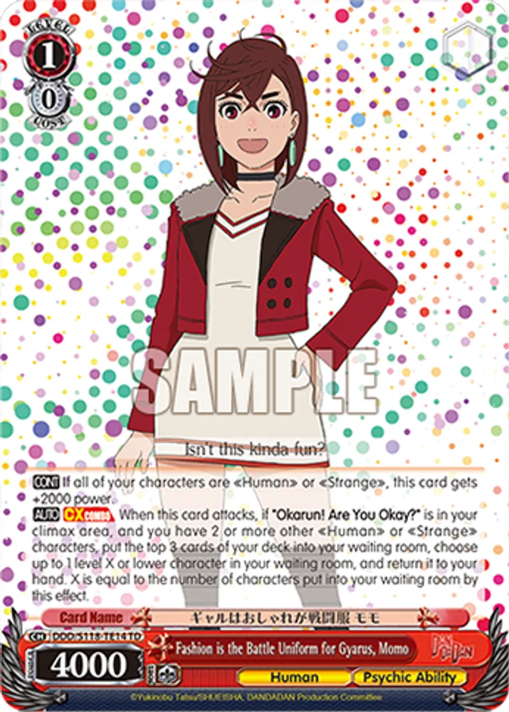 Fashion is the Battle Uniform for Gyarus, Momo