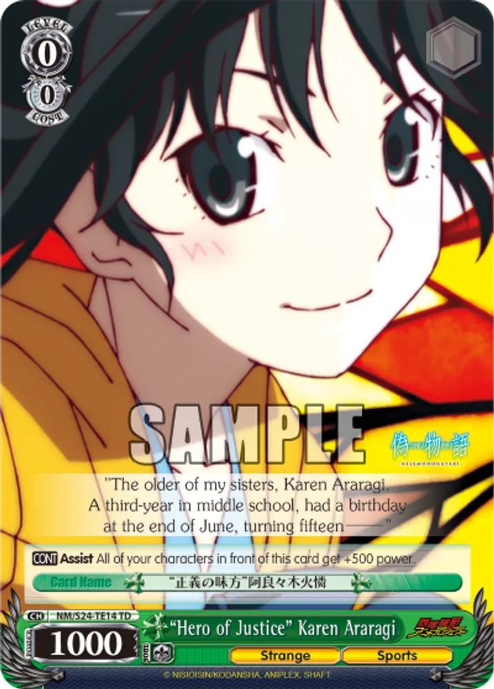 “Hero of Justice” Karen Araragi