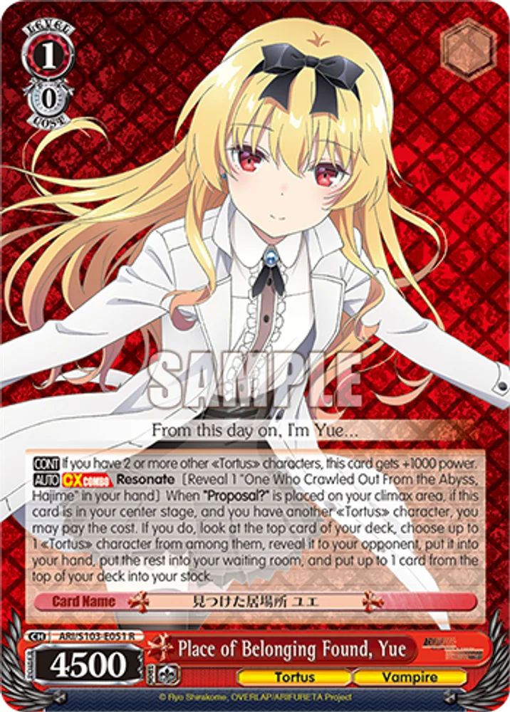 Place of Belonging Found, Yue