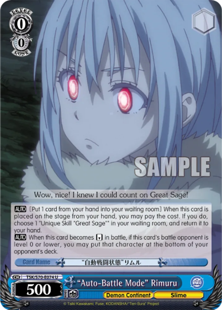 "Auto-Battle Mode" Rimuru