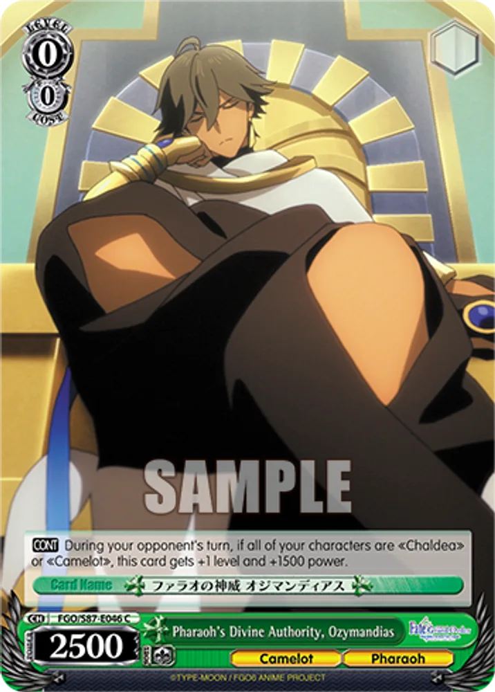 Pharaoh's Divine Authority, Ozymandias