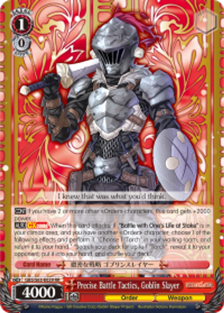 Precise Battle Tactics, Goblin Slayer