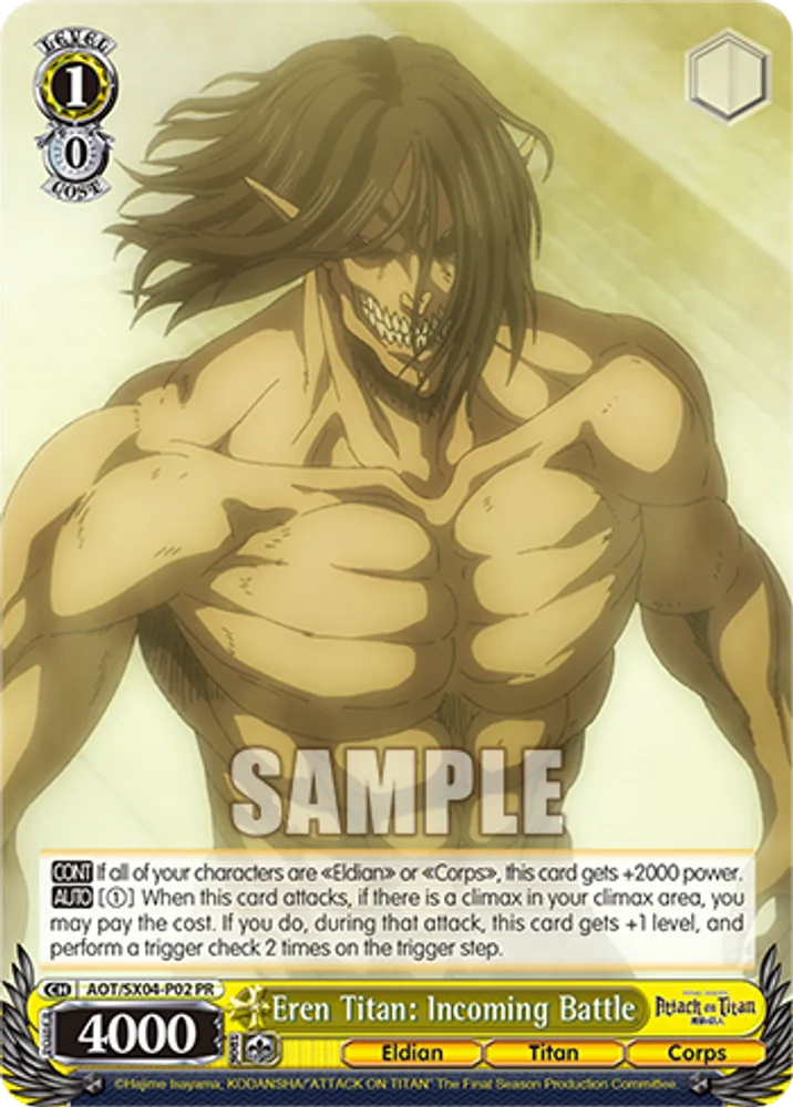 Eren Titan: Incoming Battle