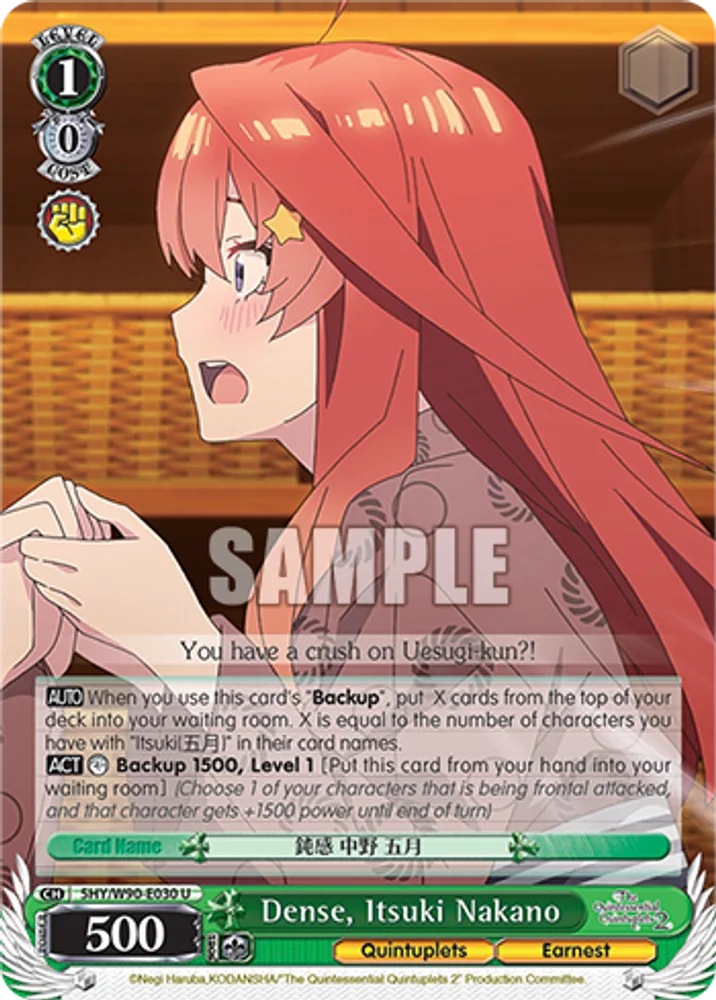 Dense, Itsuki Nakano