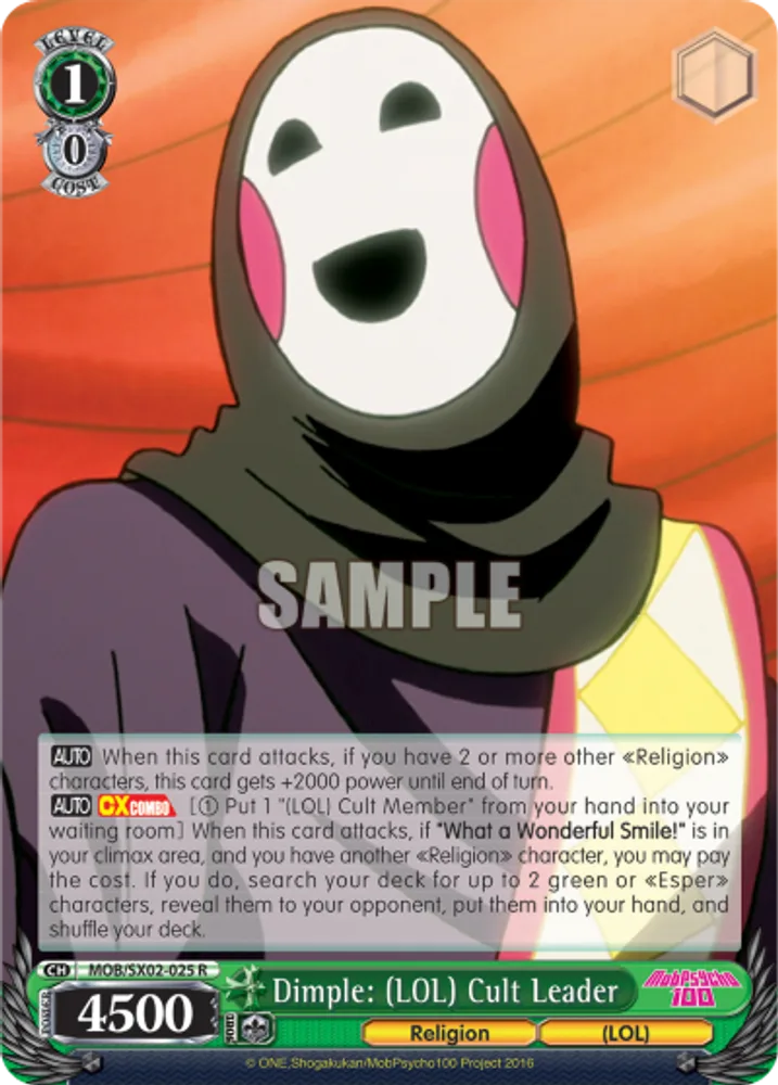 Dimple: (LOL) Cult Leader