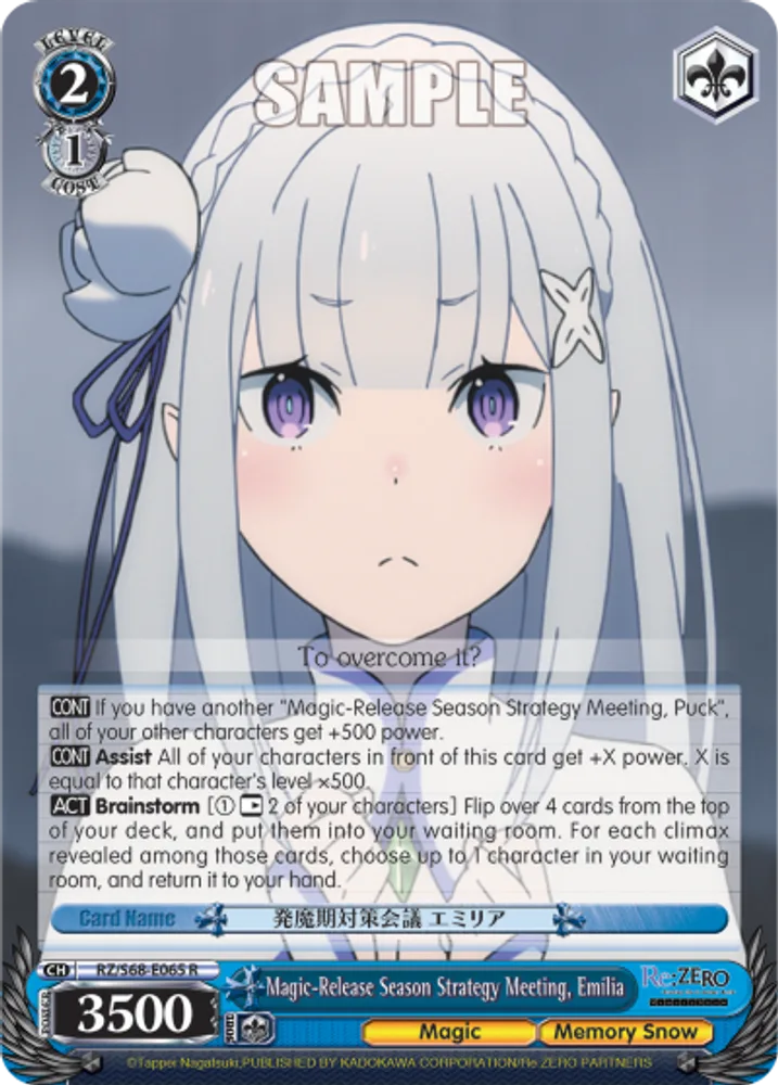 Magic-Release Season Strategy Meeting, Emilia
