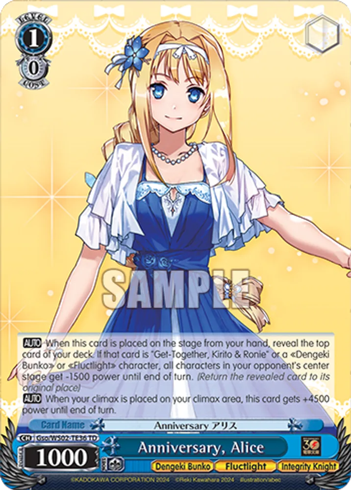 Anniversary, Alice
