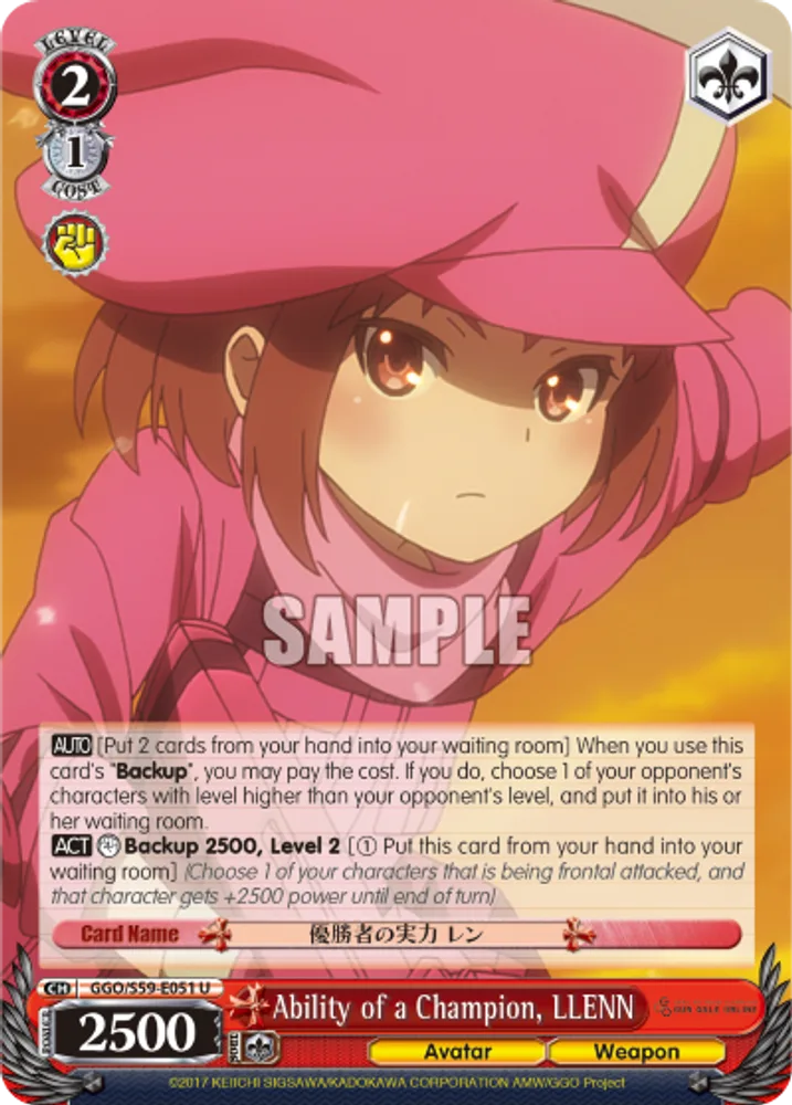 Ability of a Champion, LLENN