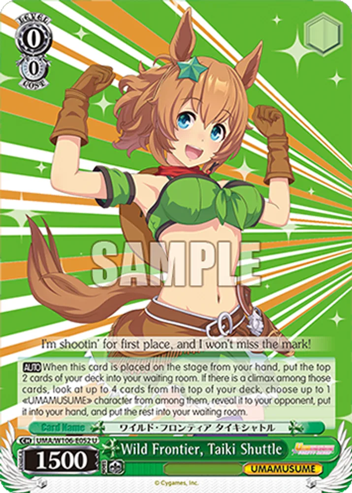 Wild Frontier, Taiki Shuttle