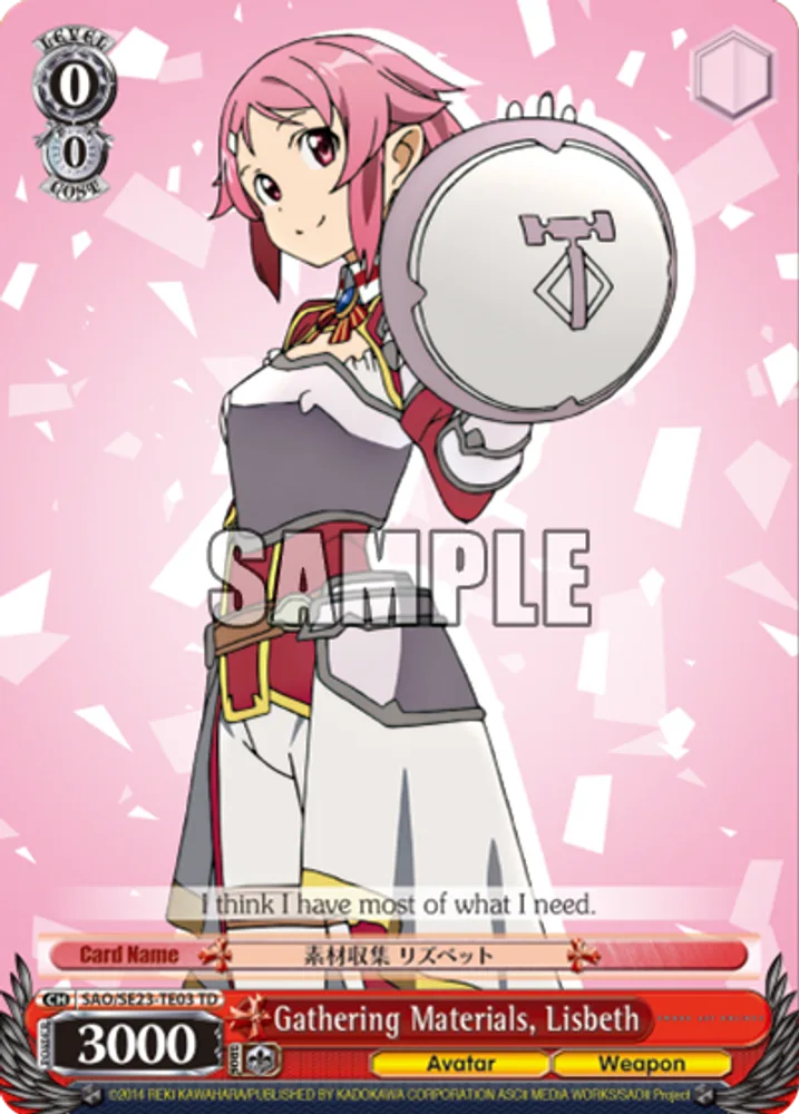 Gathering Materials, Lisbeth