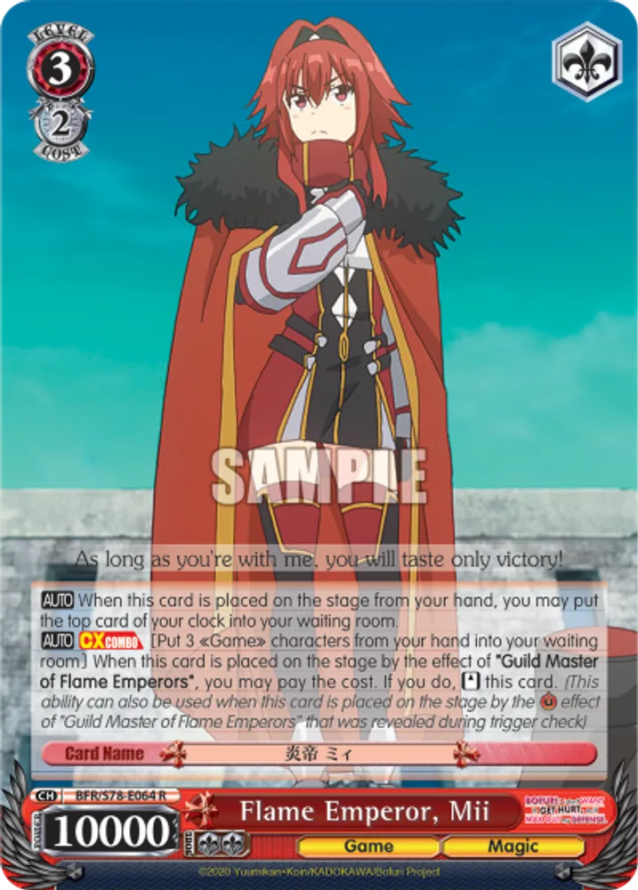 Flame Emperor, Mii