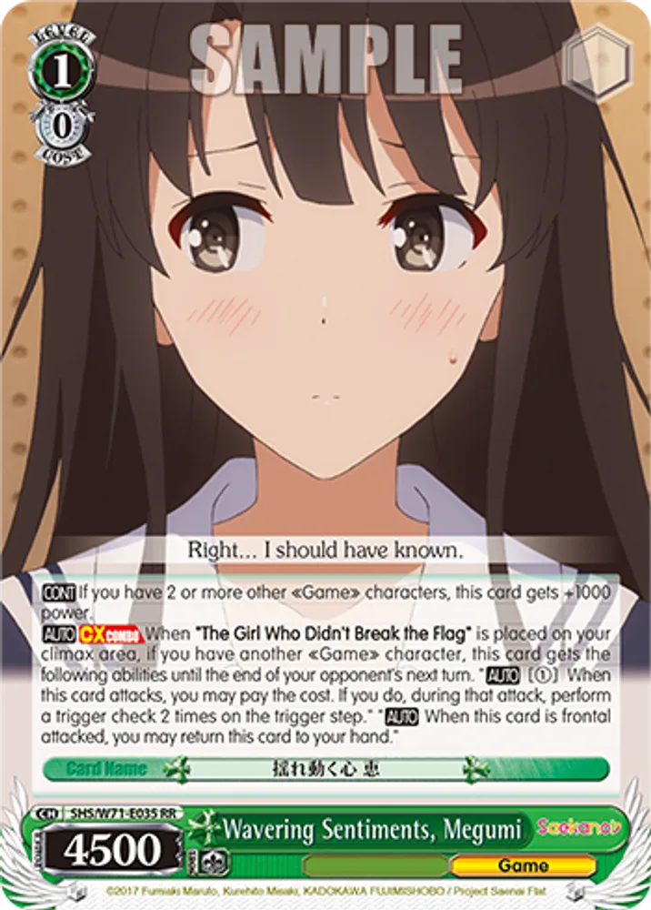 Wavering Sentiments, Megumi