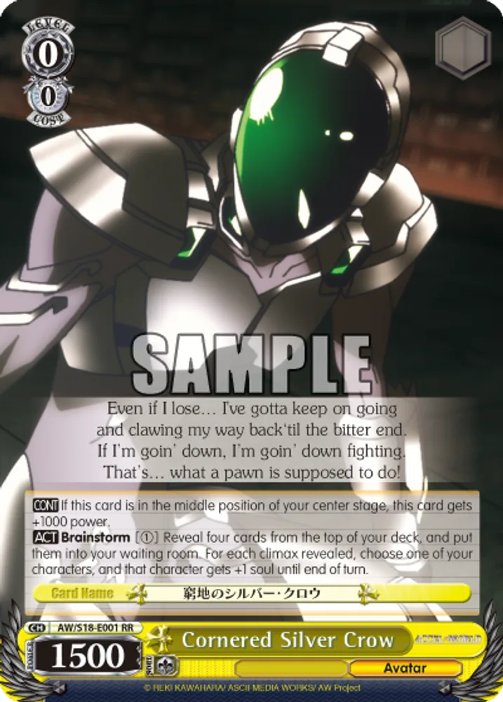 Cornered Silver Crow