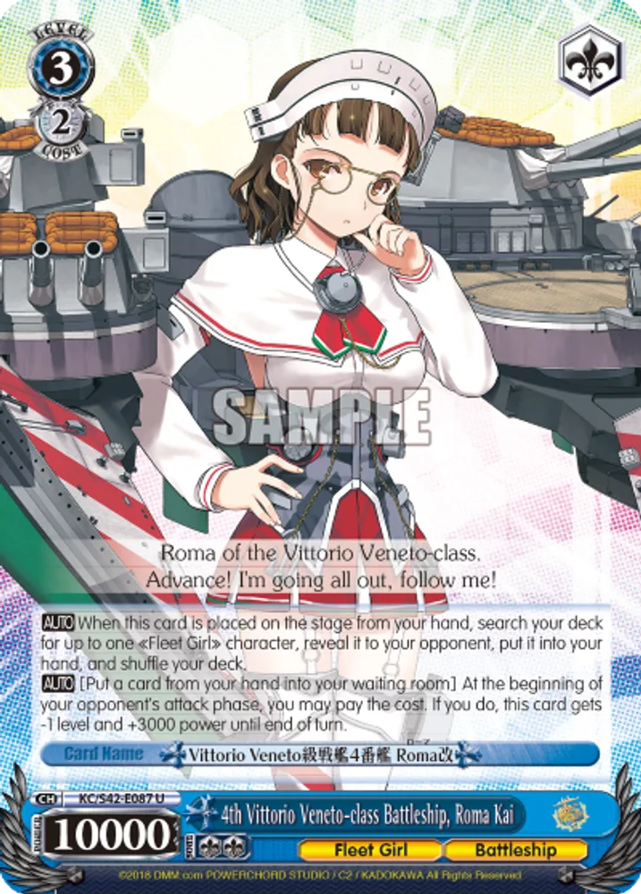 4th Vittorio Veneto-class Battleship, Roma Kai