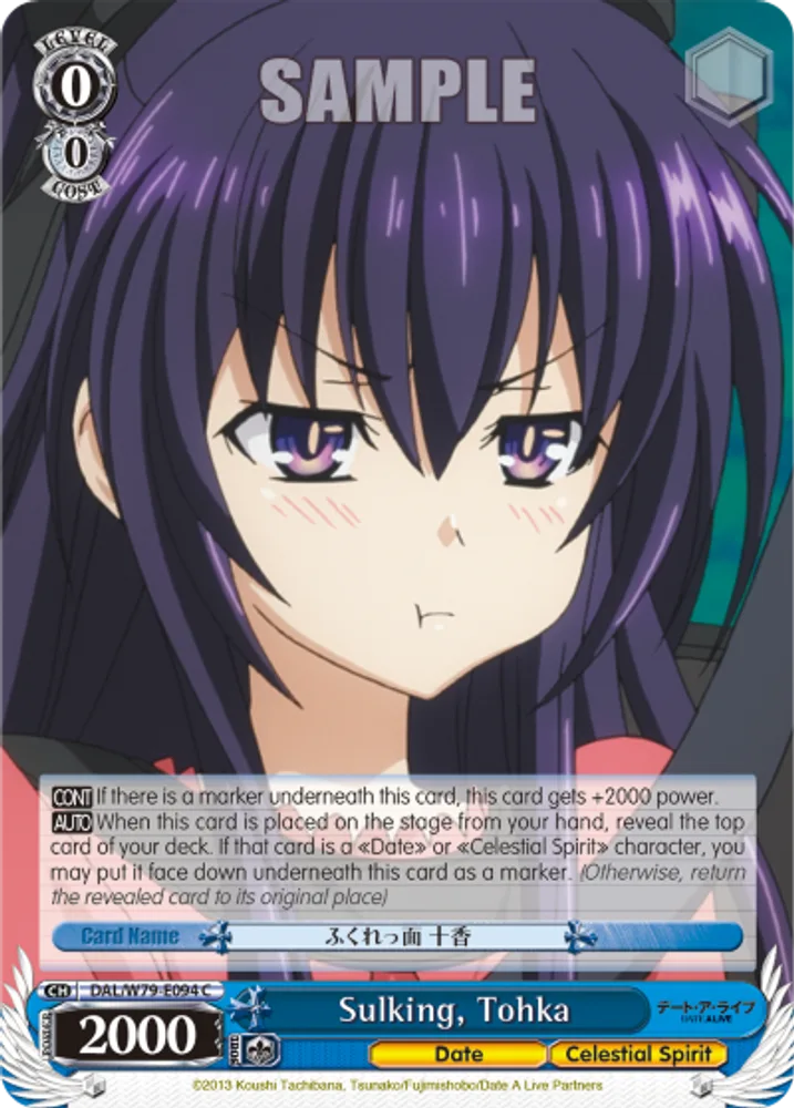 Sulking, Tohka