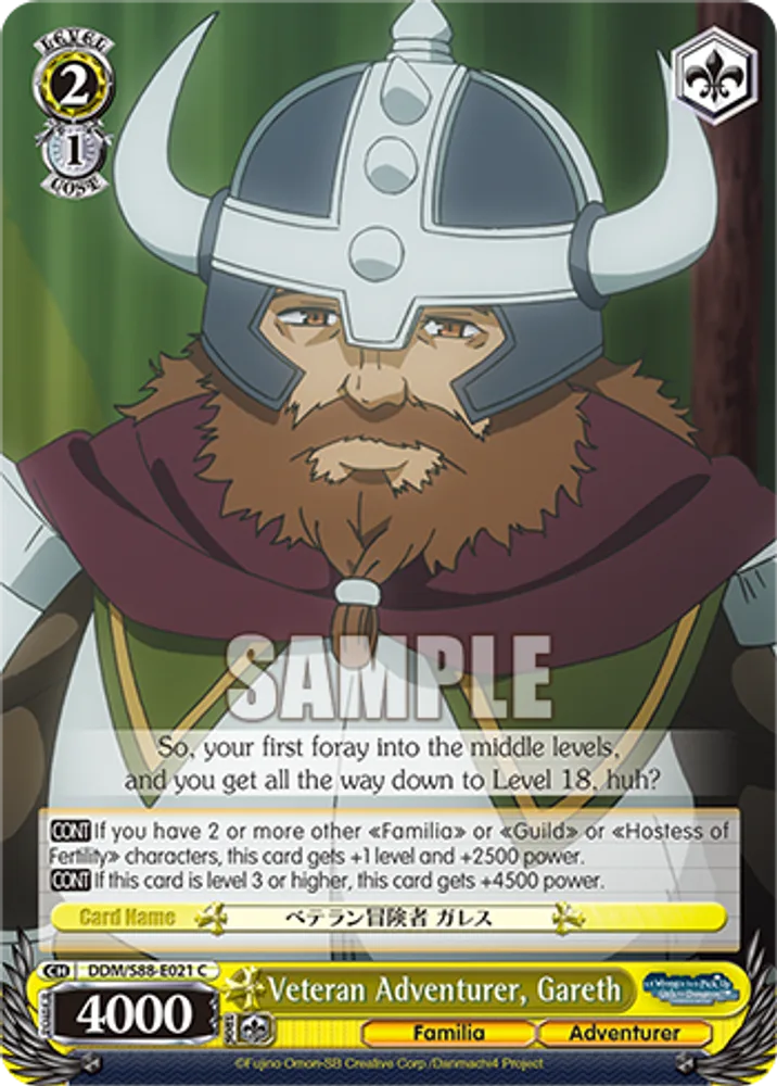 Veteran Adventurer, Gareth